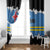 Aruba Dushi Tera Window Curtain Coat Of Arms Torn Paper Stylized