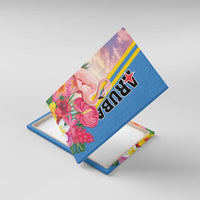 Aruba Flamingo Canvas Wall Art Tropical Sunset Vibes