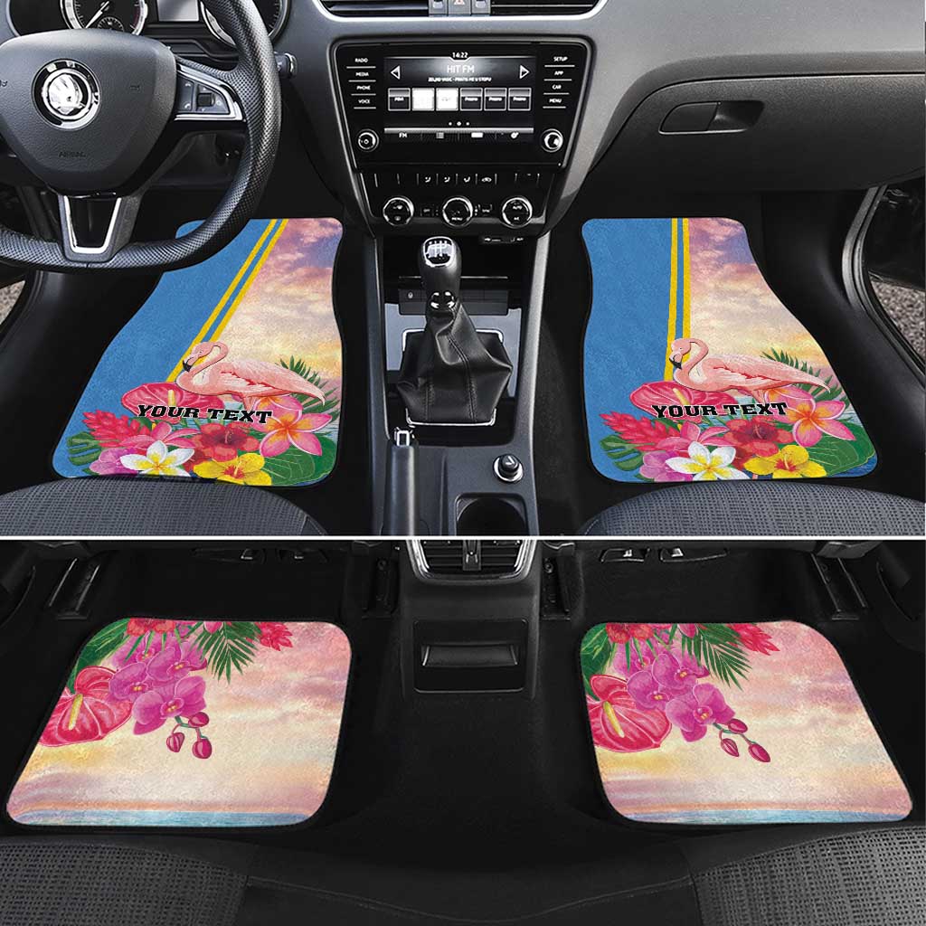 Aruba Flamingo Car Mats Tropical Sunset Vibes
