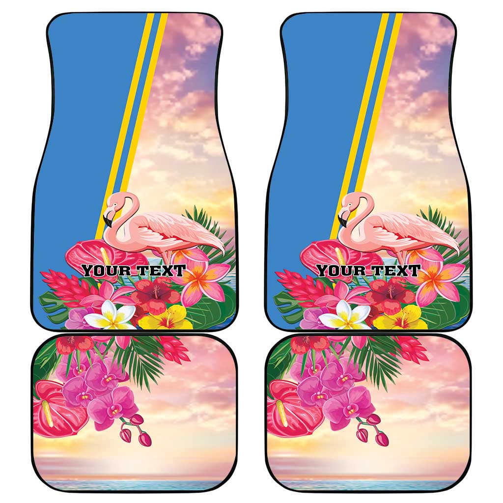 Aruba Flamingo Car Mats Tropical Sunset Vibes