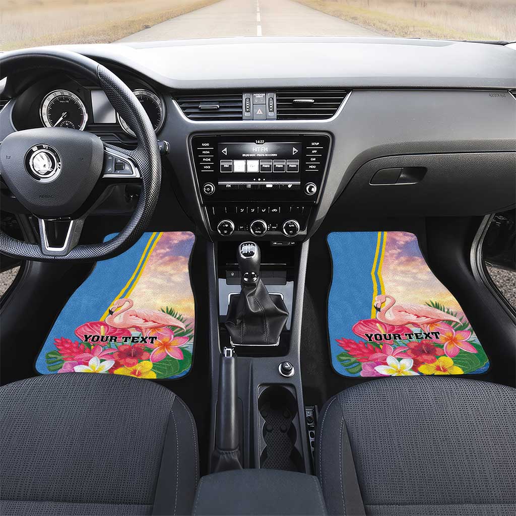 Aruba Flamingo Car Mats Tropical Sunset Vibes