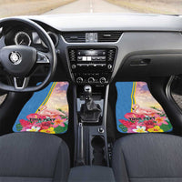 Aruba Flamingo Car Mats Tropical Sunset Vibes