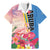 Personalised Aruba Flamingo Family Matching Mermaid Dress and Hawaiian Shirt Tropical Sunset Vibes