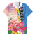 Personalised Aruba Flamingo Family Matching Tank Maxi Dress and Hawaiian Shirt Tropical Sunset Vibes