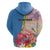 Personalised Aruba Flamingo Hoodie Tropical Sunset Vibes