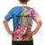 Personalised Aruba Flamingo Kid Hawaiian Shirt Tropical Sunset Vibes
