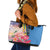Aruba Flamingo Leather Tote Bag Tropical Sunset Vibes