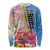 Personalised Aruba Flamingo Long Sleeve Shirt Tropical Sunset Vibes