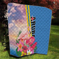 Aruba Flamingo Quilt Tropical Sunset Vibes