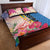 Aruba Flamingo Quilt Bed Set Tropical Sunset Vibes