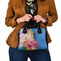 Aruba Flamingo Shoulder Handbag Tropical Sunset Vibes