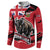 Personalized Canada Manitoba Province Bison Button Sweatshirt Gloriosus et Liber