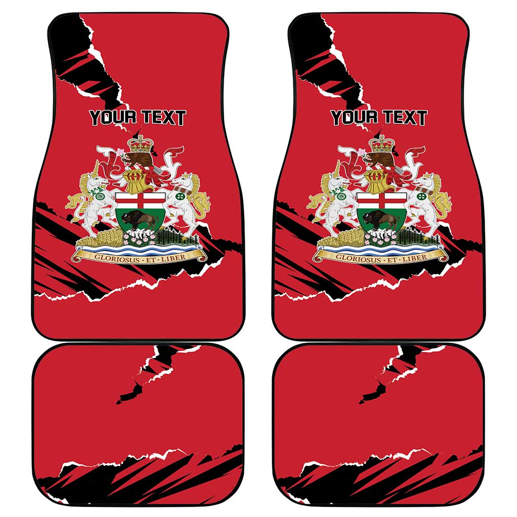 Canada Manitoba Province Bison Car Mats Gloriosus et Liber