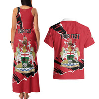 Personalized Canada Manitoba Province Bison Couples Matching Tank Maxi Dress and Hawaiian Shirt Gloriosus et Liber