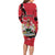 Personalized Canada Manitoba Province Bison Family Matching Long Sleeve Bodycon Dress and Hawaiian Shirt Gloriosus et Liber