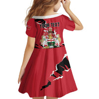 Personalized Canada Manitoba Province Bison Family Matching Mermaid Dress and Hawaiian Shirt Gloriosus et Liber