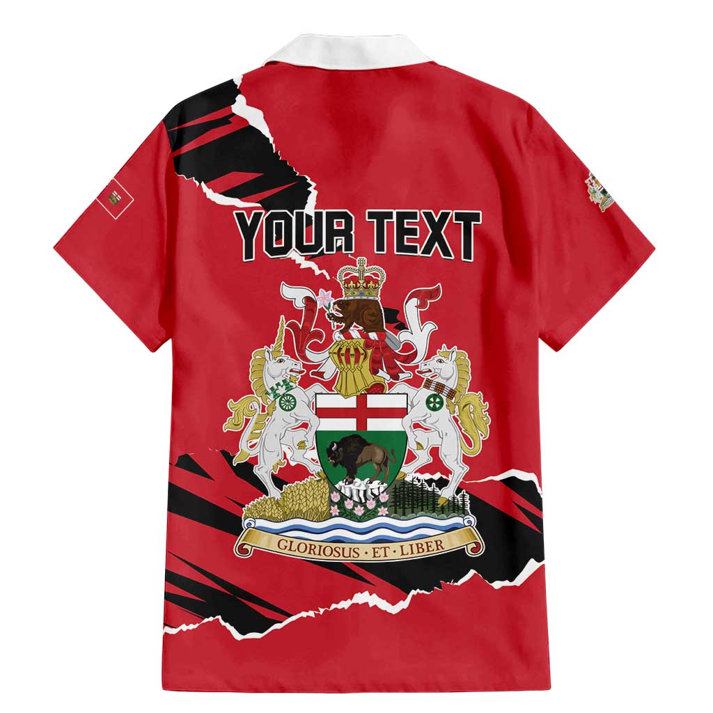 Personalized Canada Manitoba Province Bison Family Matching Mermaid Dress and Hawaiian Shirt Gloriosus et Liber