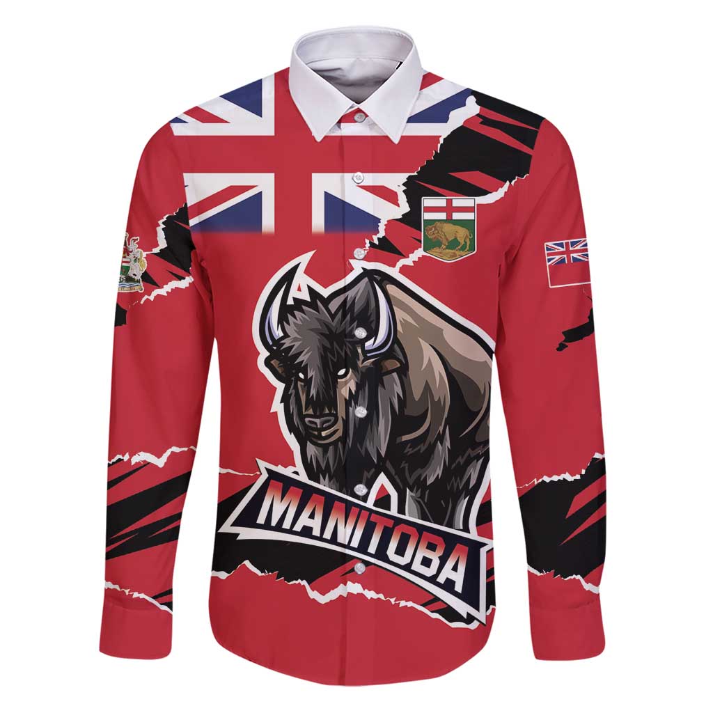 Personalized Canada Manitoba Province Bison Family Matching Puletasi and Hawaiian Shirt Gloriosus et Liber