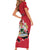 Personalized Canada Manitoba Province Bison Family Matching Short Sleeve Bodycon Dress and Hawaiian Shirt Gloriosus et Liber