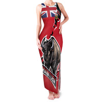 Personalized Canada Manitoba Province Bison Family Matching Tank Maxi Dress and Hawaiian Shirt Gloriosus et Liber
