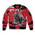 Personalized Canada Manitoba Province Bison Sleeve Zip Bomber Jacket Gloriosus et Liber