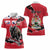Personalized Canada Manitoba Province Bison Women Polo Shirt Gloriosus et Liber