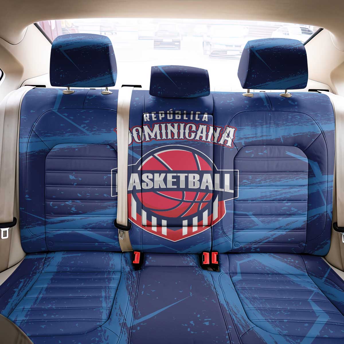 Dominican Republic Basketball Back Car Seat Cover Enjoy The Game