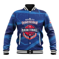 Custom Dominican Republic Basketball Baseball Jacket Enjoy The Game