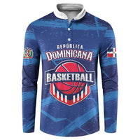 Custom Dominican Republic Basketball Button Sweatshirt Enjoy The Game