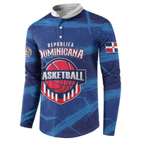 Custom Dominican Republic Basketball Button Sweatshirt Enjoy The Game