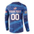Custom Dominican Republic Basketball Button Sweatshirt Enjoy The Game