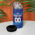 Custom Dominican Republic Basketball 4 in 1 Can Cooler Tumbler Enjoy The Game