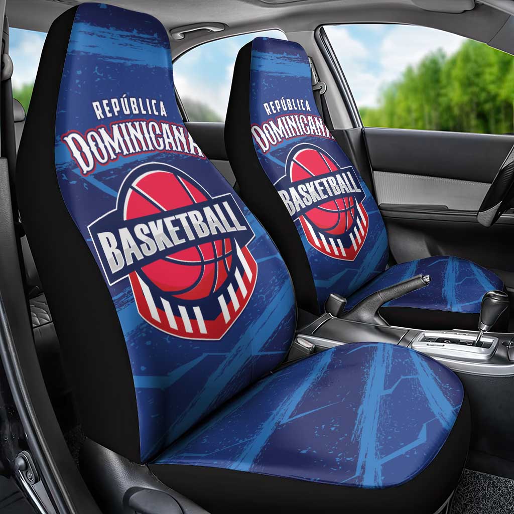 Dominican Republic Basketball Car Seat Cover Enjoy The Game