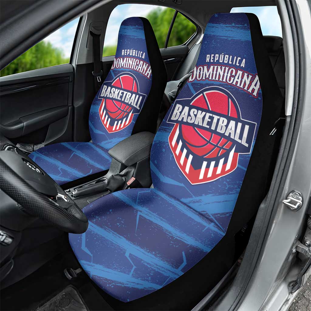Dominican Republic Basketball Car Seat Cover Enjoy The Game