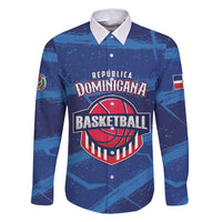 Custom Dominican Republic Basketball Family Matching Long Sleeve Bodycon Dress and Hawaiian Shirt Enjoy The Game
