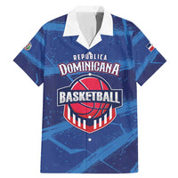 Custom Dominican Republic Basketball Family Matching Mermaid Dress and Hawaiian Shirt Enjoy The Game