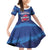 Custom Dominican Republic Basketball Family Matching Off Shoulder Short Dress and Hawaiian Shirt Enjoy The Game