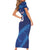 Custom Dominican Republic Basketball Family Matching Short Sleeve Bodycon Dress and Hawaiian Shirt Enjoy The Game