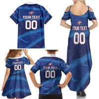 Custom Dominican Republic Basketball Family Matching Summer Maxi Dress and Hawaiian Shirt Enjoy The Game