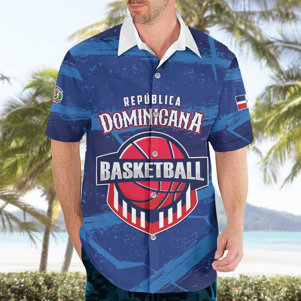 Custom Dominican Republic Basketball Hawaiian Shirt Enjoy The Game