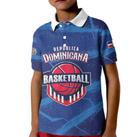 Custom Dominican Republic Basketball Kid Polo Shirt Enjoy The Game