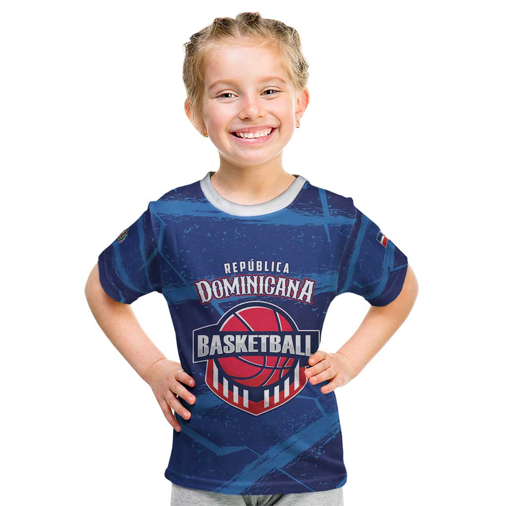 Custom Dominican Republic Basketball Kid T Shirt Enjoy The Game