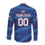 Custom Dominican Republic Basketball Long Sleeve Button Shirt Enjoy The Game