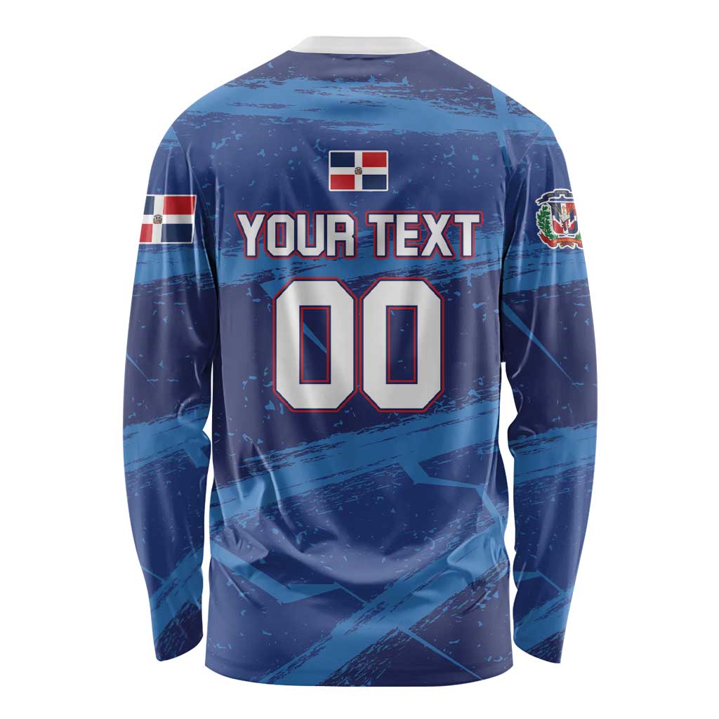 Custom Dominican Republic Basketball Long Sleeve Shirt Enjoy The Game