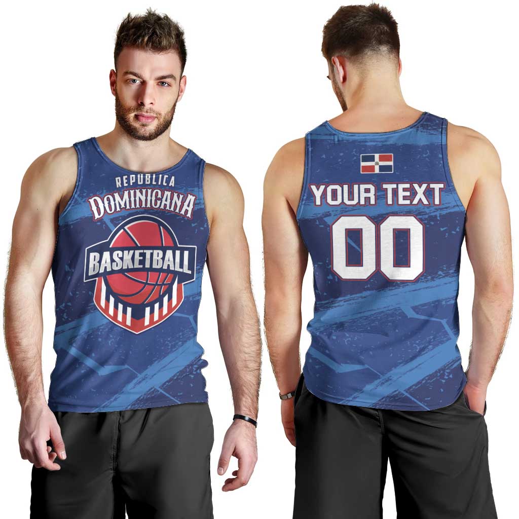 Custom Dominican Republic Basketball Men Tank Top Enjoy The Game