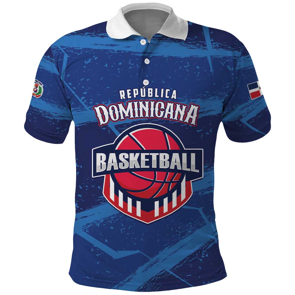 Custom Dominican Republic Basketball Polo Shirt Enjoy The Game