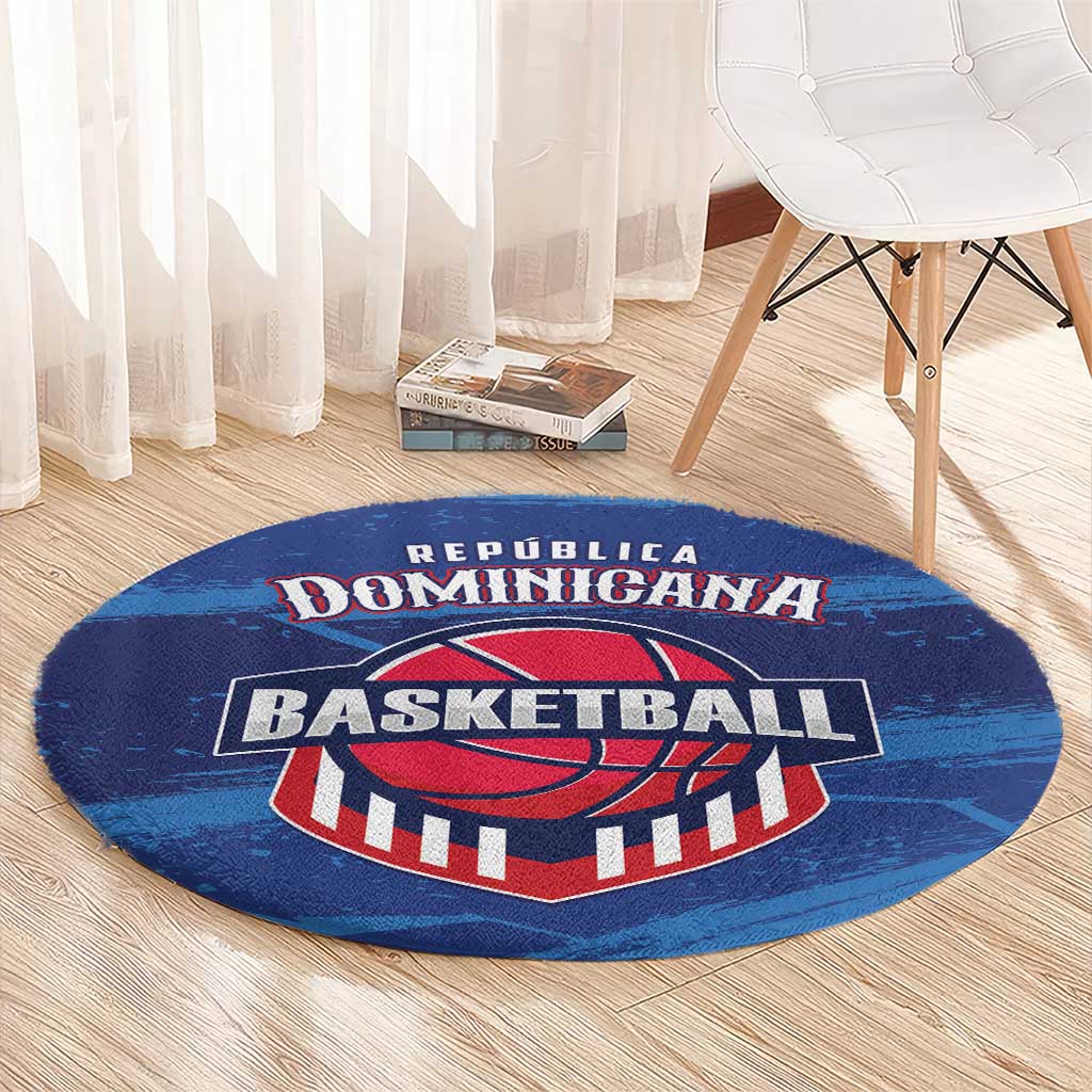 Dominican Republic Basketball Round Carpet Enjoy The Game