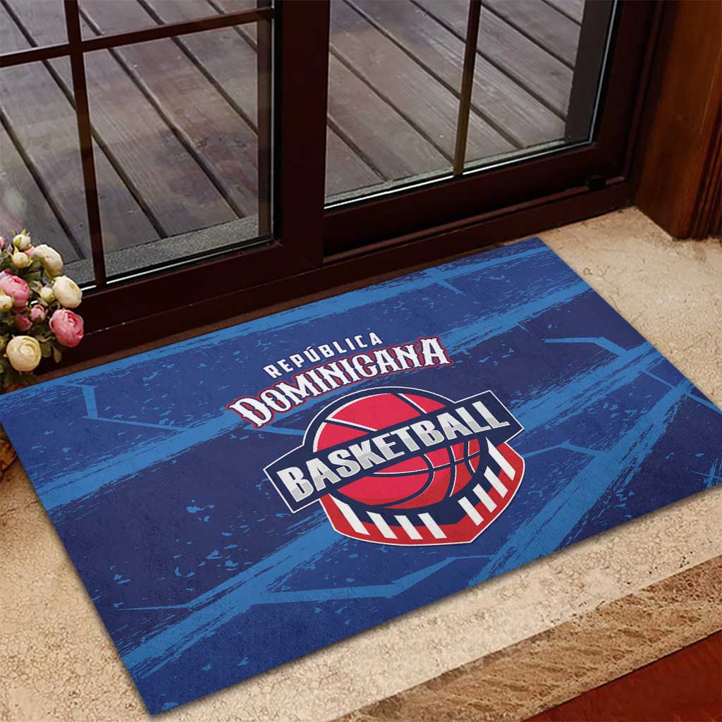 Dominican Republic Basketball Rubber Doormat Enjoy The Game
