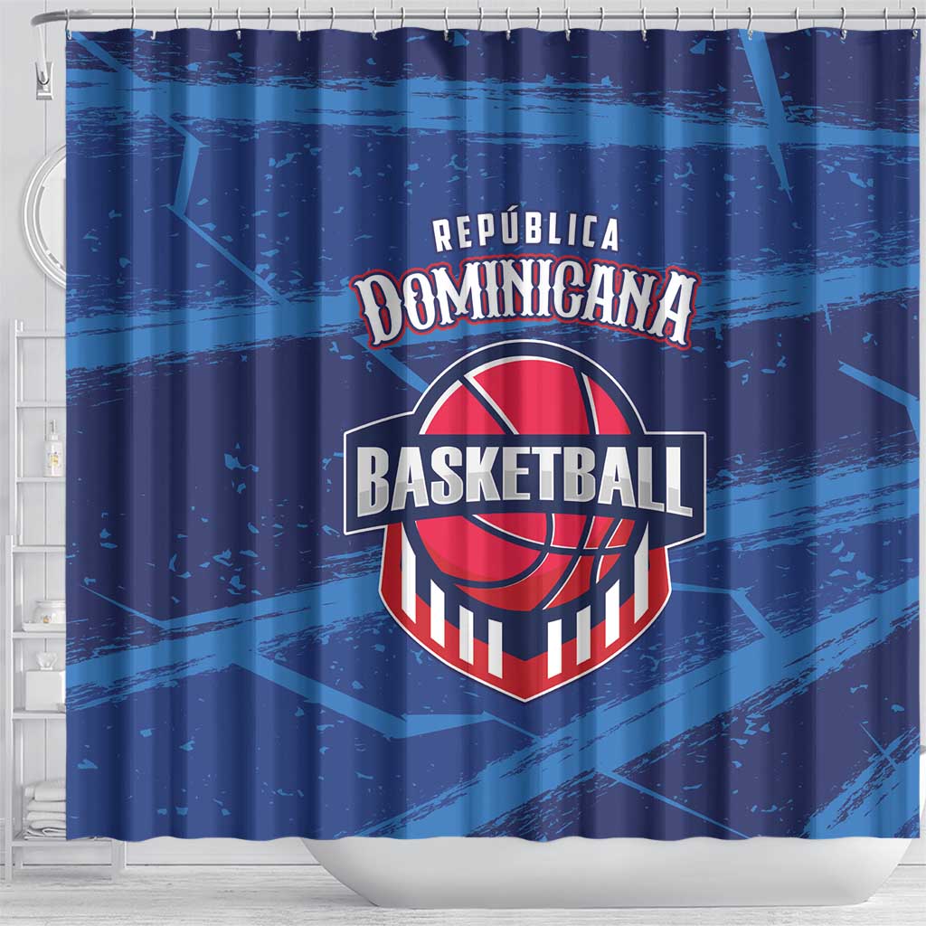Dominican Republic Basketball Shower Curtain Enjoy The Game