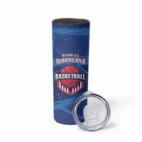 Custom Dominican Republic Basketball Skinny Tumbler Enjoy The Game